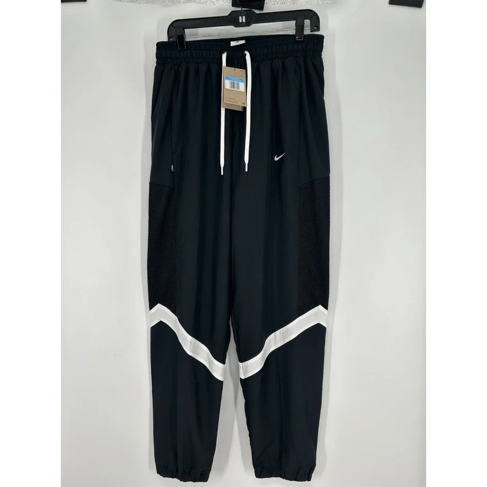 Nike‎ Icon Woven Basketball Pants Mens Medium Joggers Tapered Cuffed HV3365-010